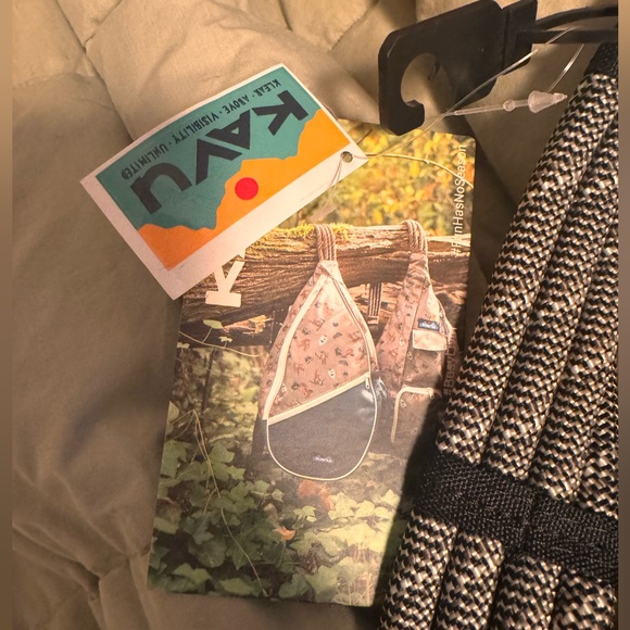 KAVU Plaid Rope Bag NWT - Picture 3 of 6